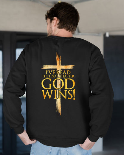 I've Read The Final Chapter God Wins Christian Faith Cross T-Shirt For MAN - TRACY00 (SKU-TRAN-180503)