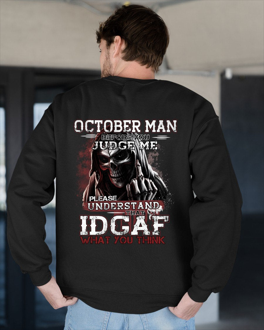 OCTOBER - BEFORE YOU JUDGE ME T-shirt For MAN - TRACY10 (SKU2605-275-10)