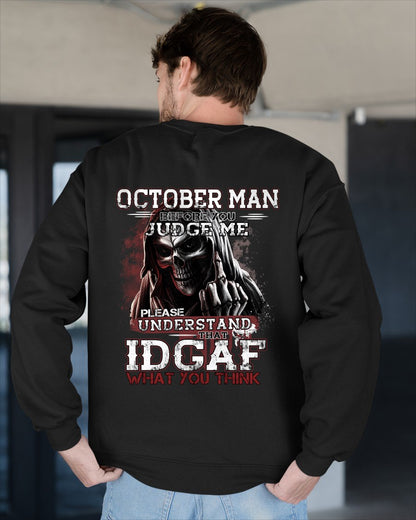 OCTOBER - BEFORE YOU JUDGE ME T-shirt For MAN - TRACY10 (SKU2605-275-10)
