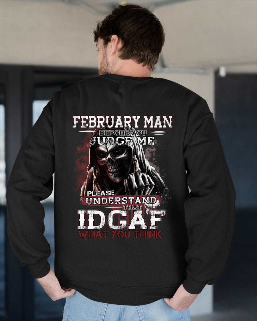 FEBRUARY - BEFORE YOU JUDGE ME T-shirt For MAN - TRACY02 (SKU2605-275-02)