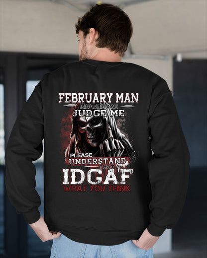 FEBRUARY - BEFORE YOU JUDGE ME T-shirt For MAN - TRACY02 (SKU2605-275-02)