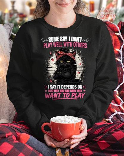 DEPENDS ON WANTS TO PLAY T-Shirt For WOMAN - TRACY00 (SKU2606-114-00)
