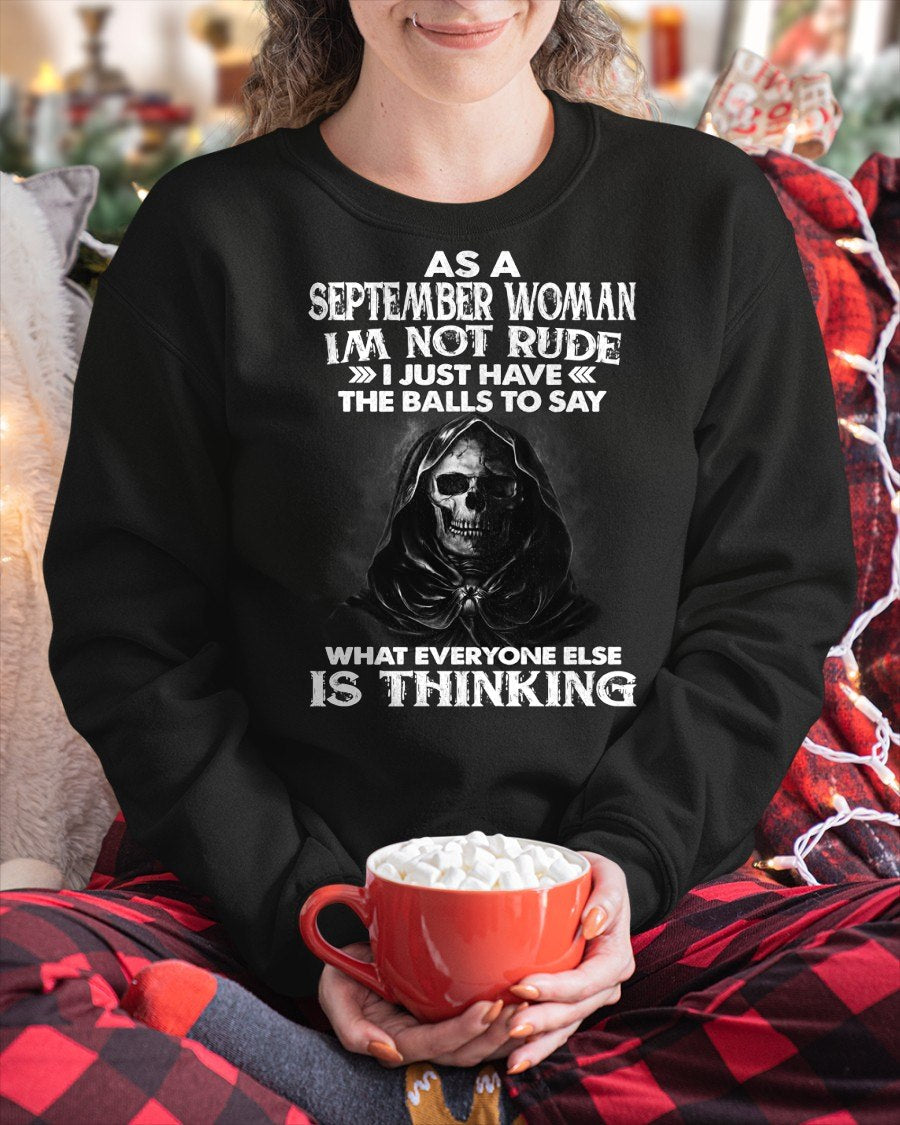 SEPTEMBER - I'M NOT RUDE T-Shirt For WOMAN - TRACY09 (SKU2605-430-09)