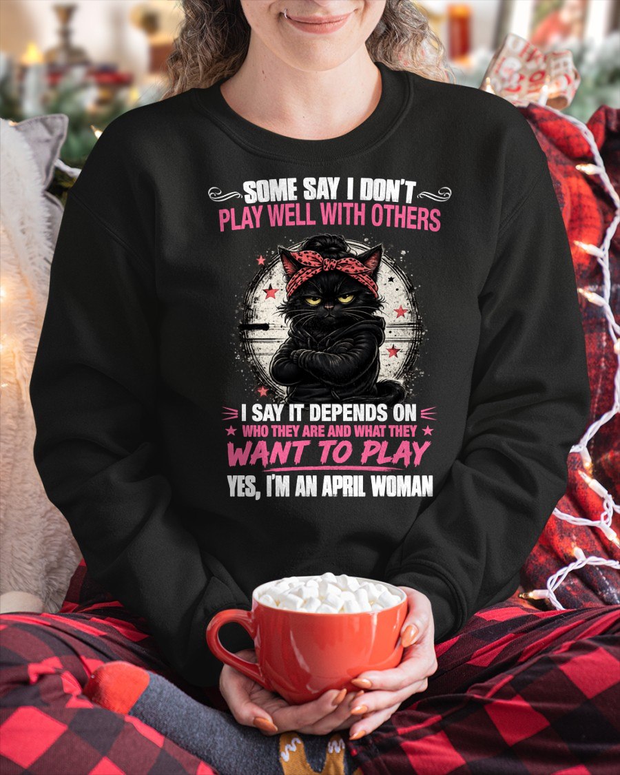 APRIL - DEPENDS ON WANTS TO PLAY T-Shirt For WOMAN - TRACY04 (SKU2606-114-04)