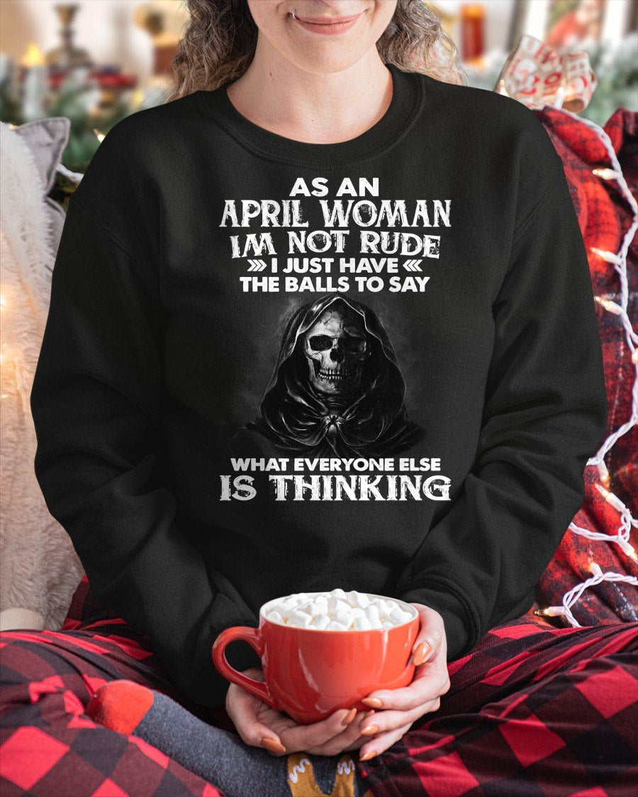 APRIL - I'M NOT RUDE T-Shirt For WOMAN - TRACY04 (SKU2605-430-04)