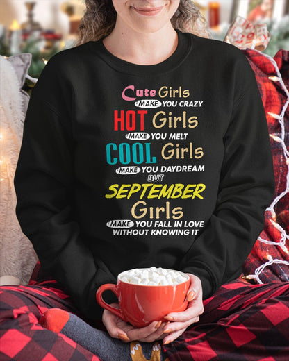 SEPTEMBER - CUTE GIRL T-Shirt For WOMAN - TRACY09 (SKU2607-252-09)