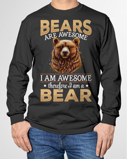 Brown Bear Grizzly Animals - Bears are Awesome T-Shirt For MAN - TRACY00 (SKU-TRAN-160502)