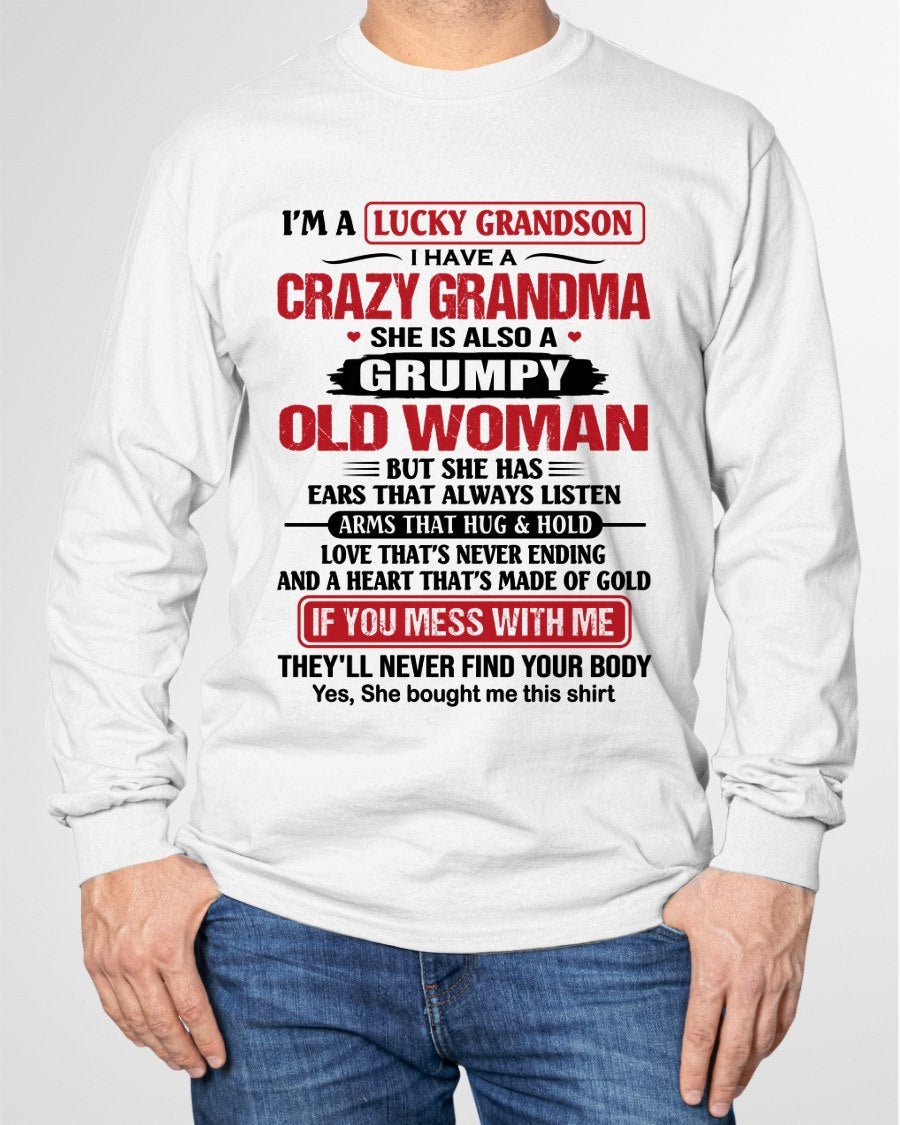 LUCKY GRANDSON HAVE A GRANDMA From GRANDMA - TRACY00 (SKU2606-361-00)