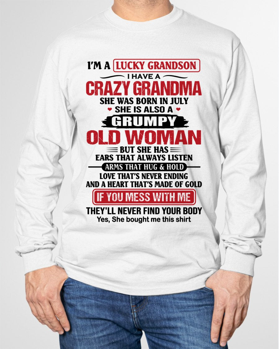 JULY - LUCKY GRANDSON HAVE A GRANDMA From GRANDMA - TRACY07 (SKU2606-361-07)