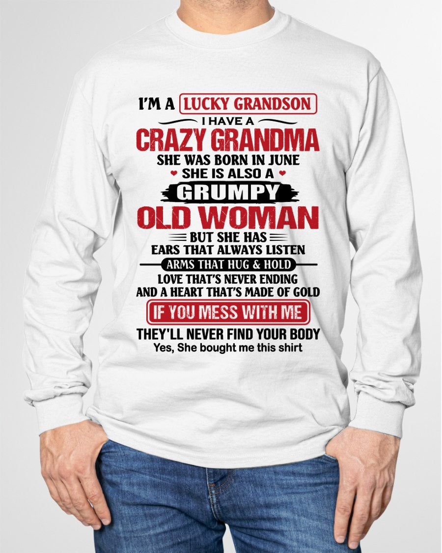 JUNE - LUCKY GRANDSON HAVE A GRANDMA From GRANDMA - TRACY06 (SKU2606-361-06)