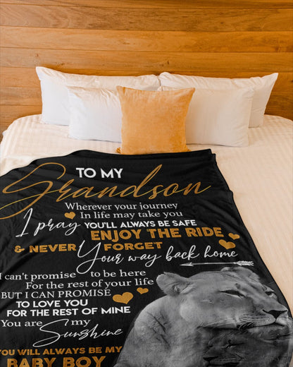 Special Gift For Your Grandson Blanket - From Grammy (SKUB07-46)