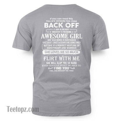 November ��� Awesome Girlfriend Born In November ��� Special gift for your Boyfriend ��� From Wife tracy11 (SKU06-25-11)