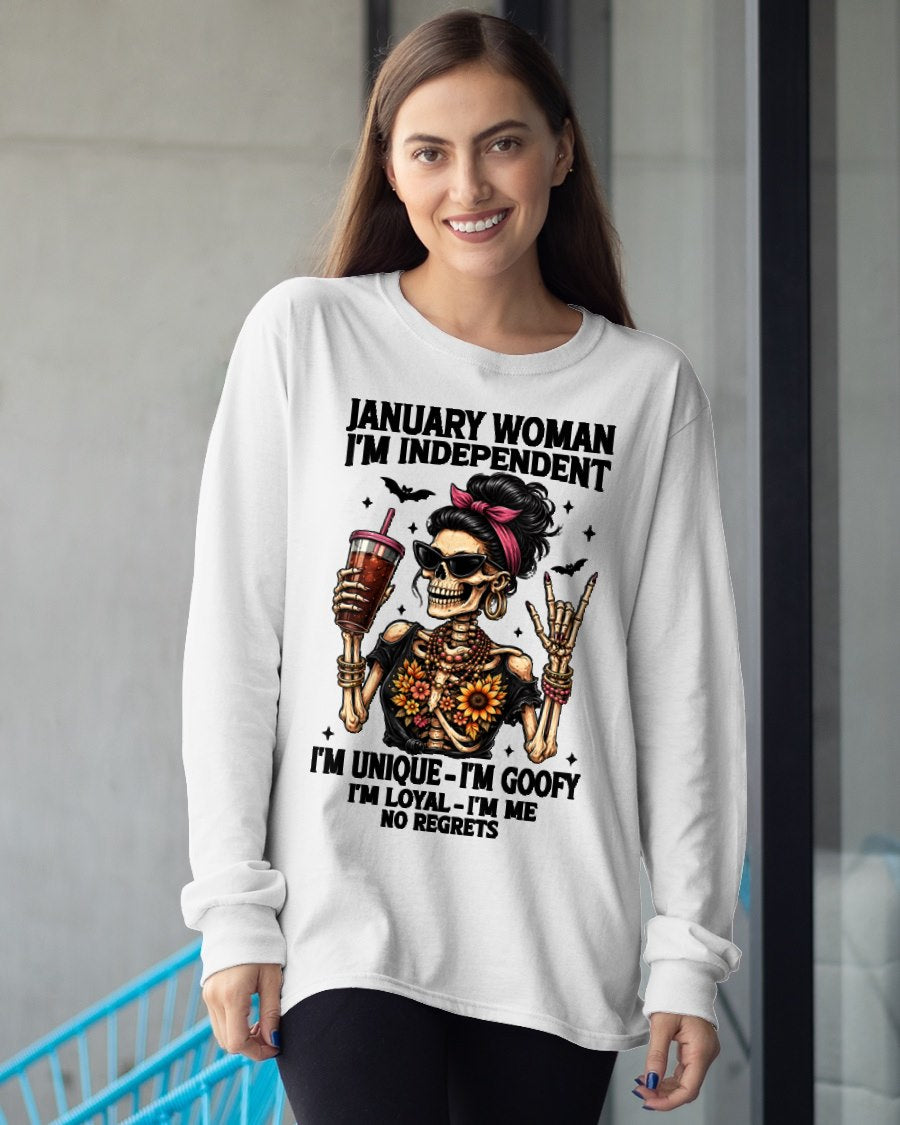 JANUARY - I'M UNIQUE GOOFY LOYAL For WOMAN T-Shirt - TRACY01 (SKU2606-33-01)
