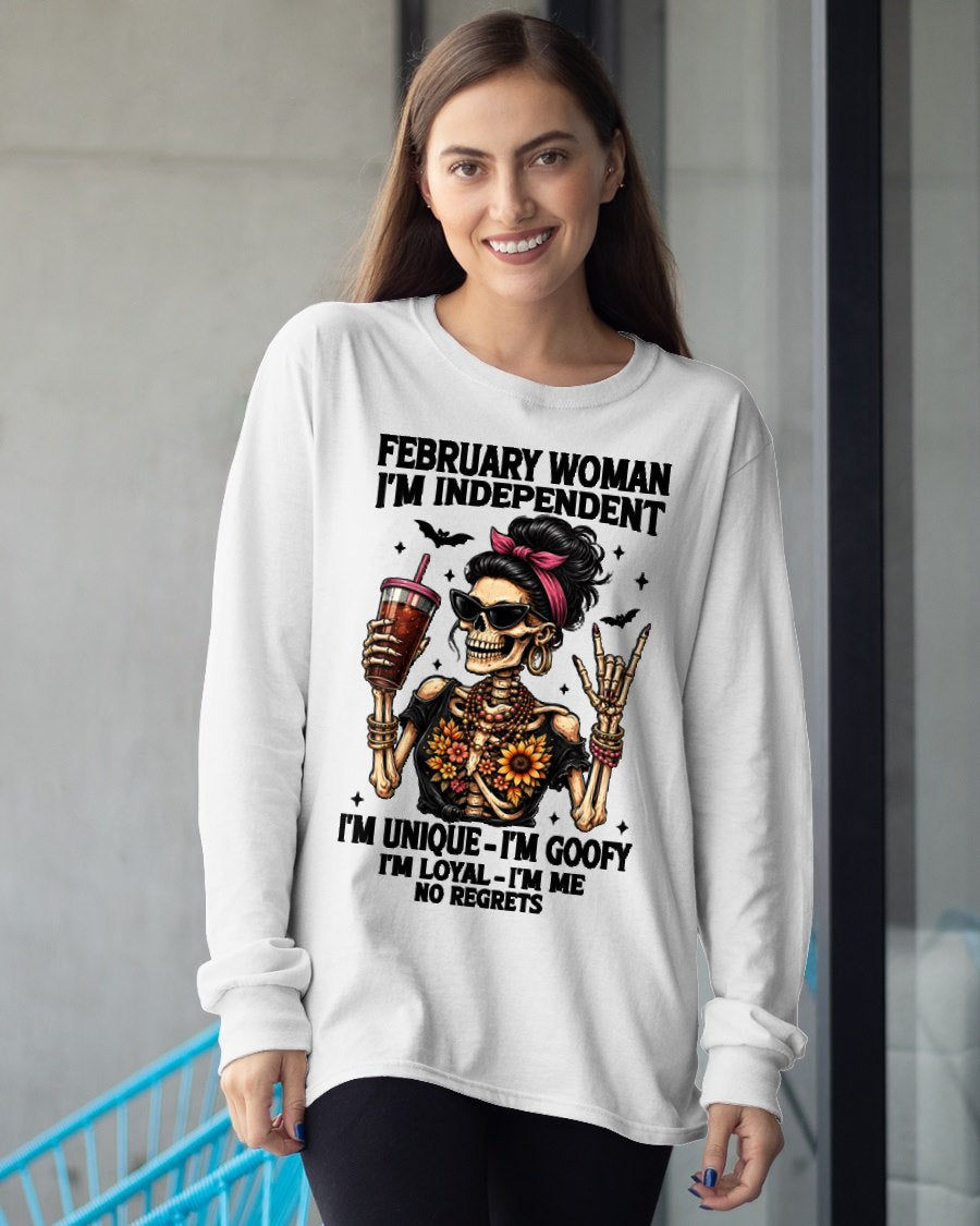 FEBRUARY - I'M UNIQUE GOOFY LOYAL For WOMAN T-Shirt - TRACY02 (SKU2606-33-02)