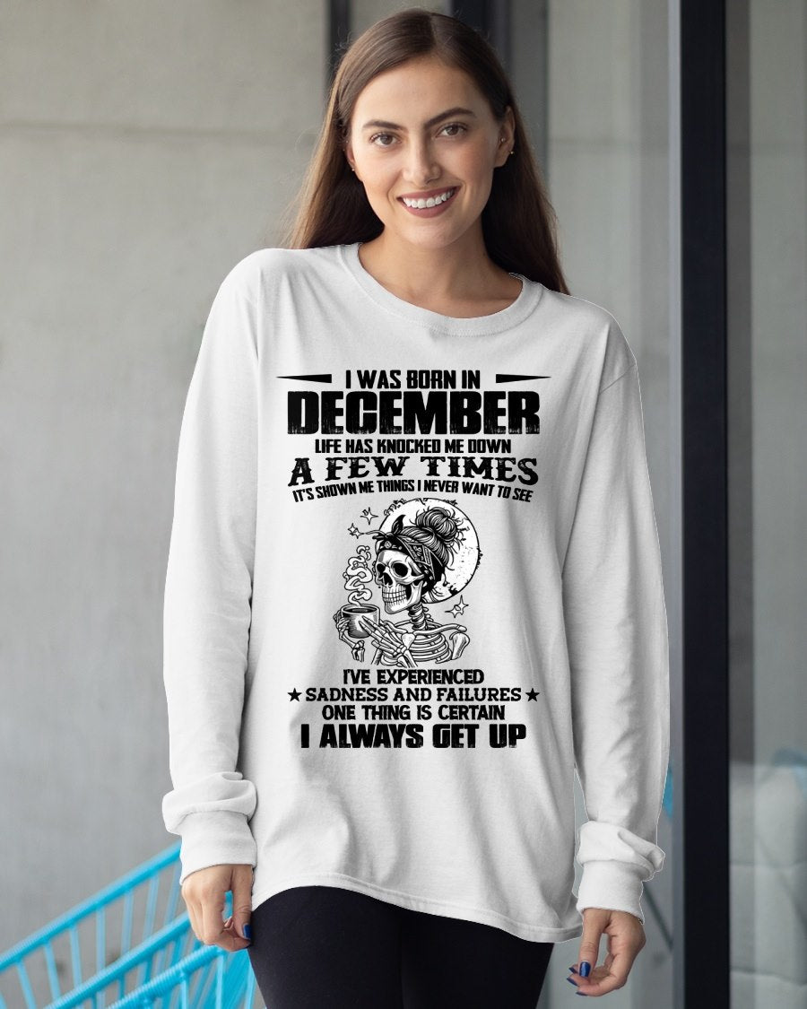 DECEMBER - LIFE HAS KNOCKED ME DOWN A FEW TIMES For WOMAN - TRACY12 (SKU2606-338-12)