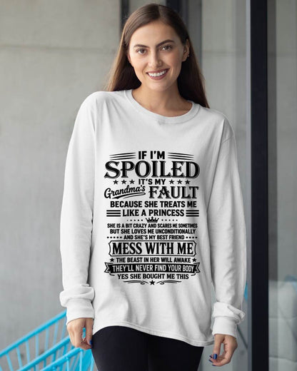 "I Have A Perfect Grandma - She Treats Me Like Princess" – The Beautiful T - Shirt From Grandma – tracy00 (SKU2606-174-00)