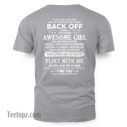 April – Awesome Girlfriend Born In April – Special gift for your Boyfriend – From Wife XUAN04 (SKU06-17-04)