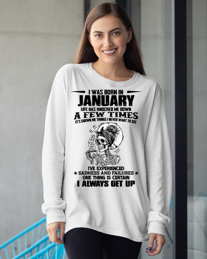JANUARY - LIFE HAS KNOCKED ME DOWN A FEW TIMES For WOMAN - TRACY01 (SKU2606-338-01)