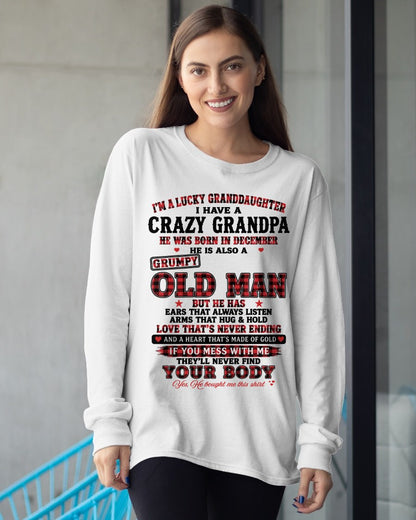 DECEMBER - LUCKY GRANDDAUGHTER HAVE A GRANDPA From GRANDPA - TRACY12 (SKU2609-30-12)