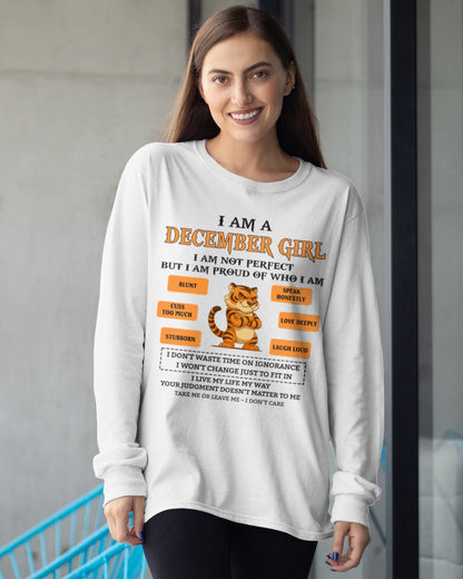 "I AM A DECEMBER GIRL" - Birthday Gift For December Girls - FMA XUAN12 (SKU26T-01-62-12)