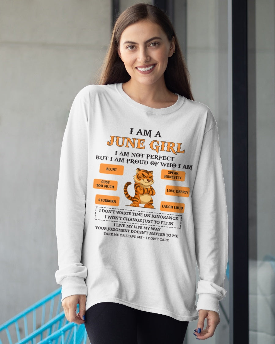 "I AM A JUNE GIRL" - Birthday Gift For June Girls - FMA XUAN06 (SKU26T-01-62-06)