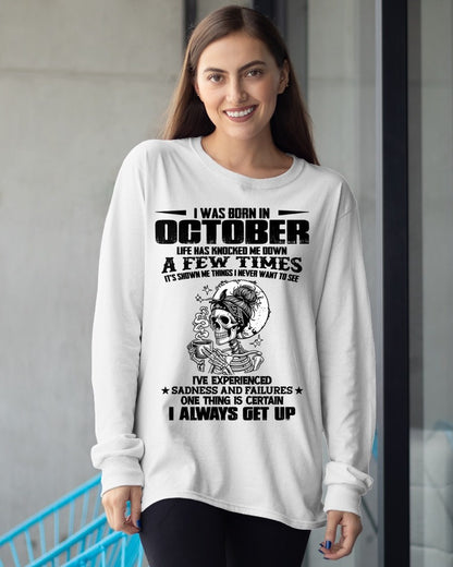 OCTOBER - LIFE HAS KNOCKED ME DOWN A FEW TIMES For WOMAN - TRACY10 (SKU2606-338-10)