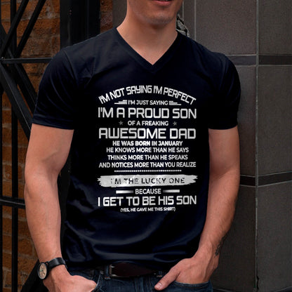 JANUARY - I'm not saying I'm perfect T-shirt From DAD - TRACY01 (SKU2605-284-01)