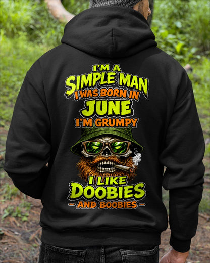 JUNE - I'M A SIMPLE MAN - Birthday T-Shirt For MAN - TRACY06 (SKU2608-393-06)