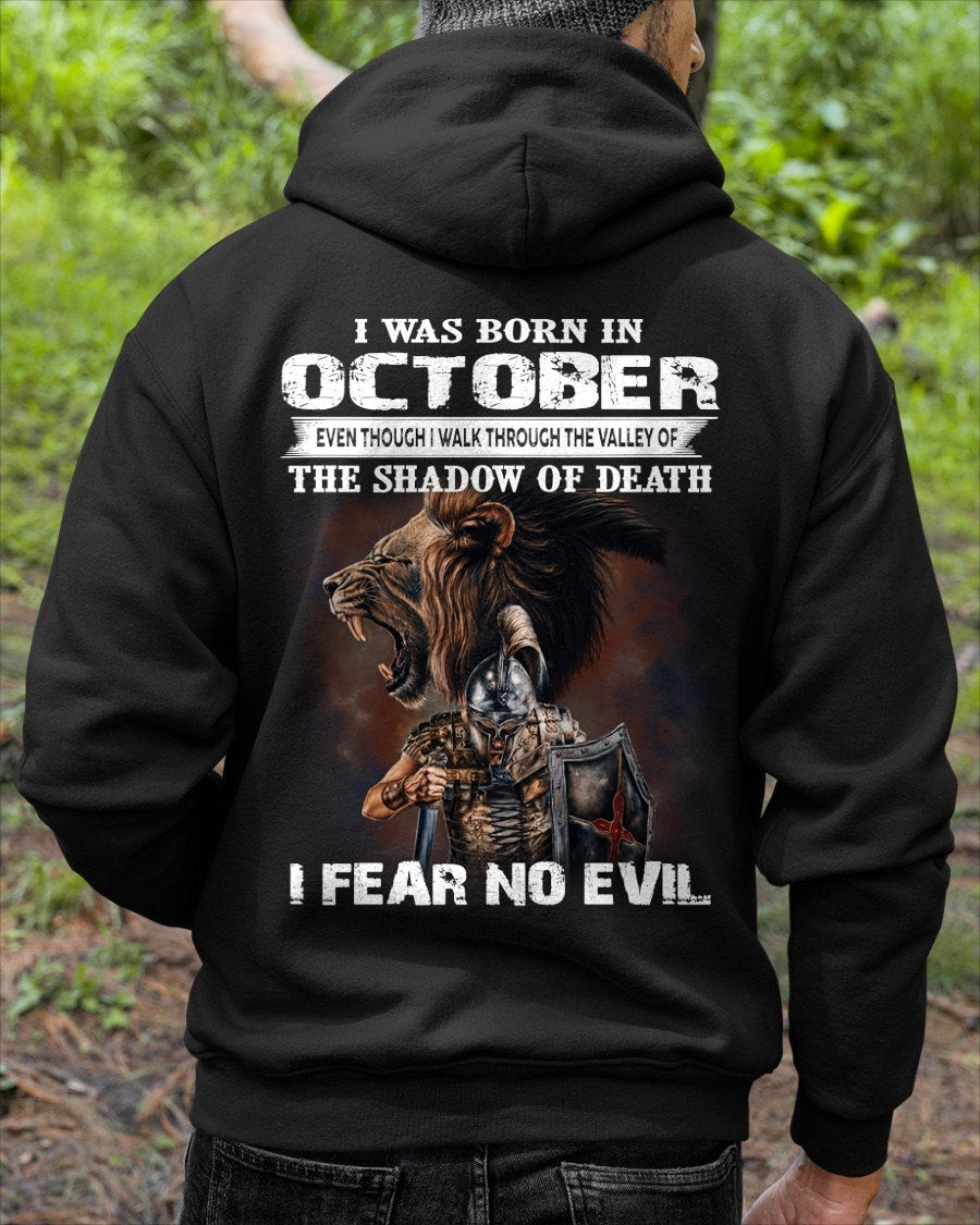 OCTOBER - EVEN THOUGH I WALK THROUGH THE VALLEY T-Shirt For MAN - TRACY10 (SKU2606-168-10)
