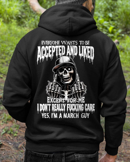 MARCH - "I DON'T REALLY FUCKING CARE" T-shirt For MAN - TRACY03 (SKU2606-268-03)