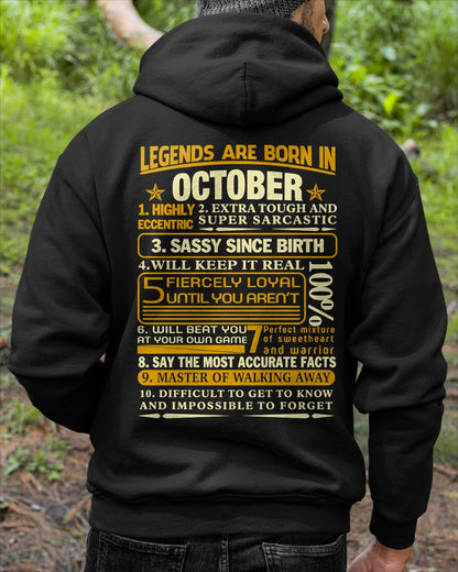 OCTOBER - LEGENDS ARE BORN IN OCTOBER For MAN - TRACY10 (SKU2605-242-10)
