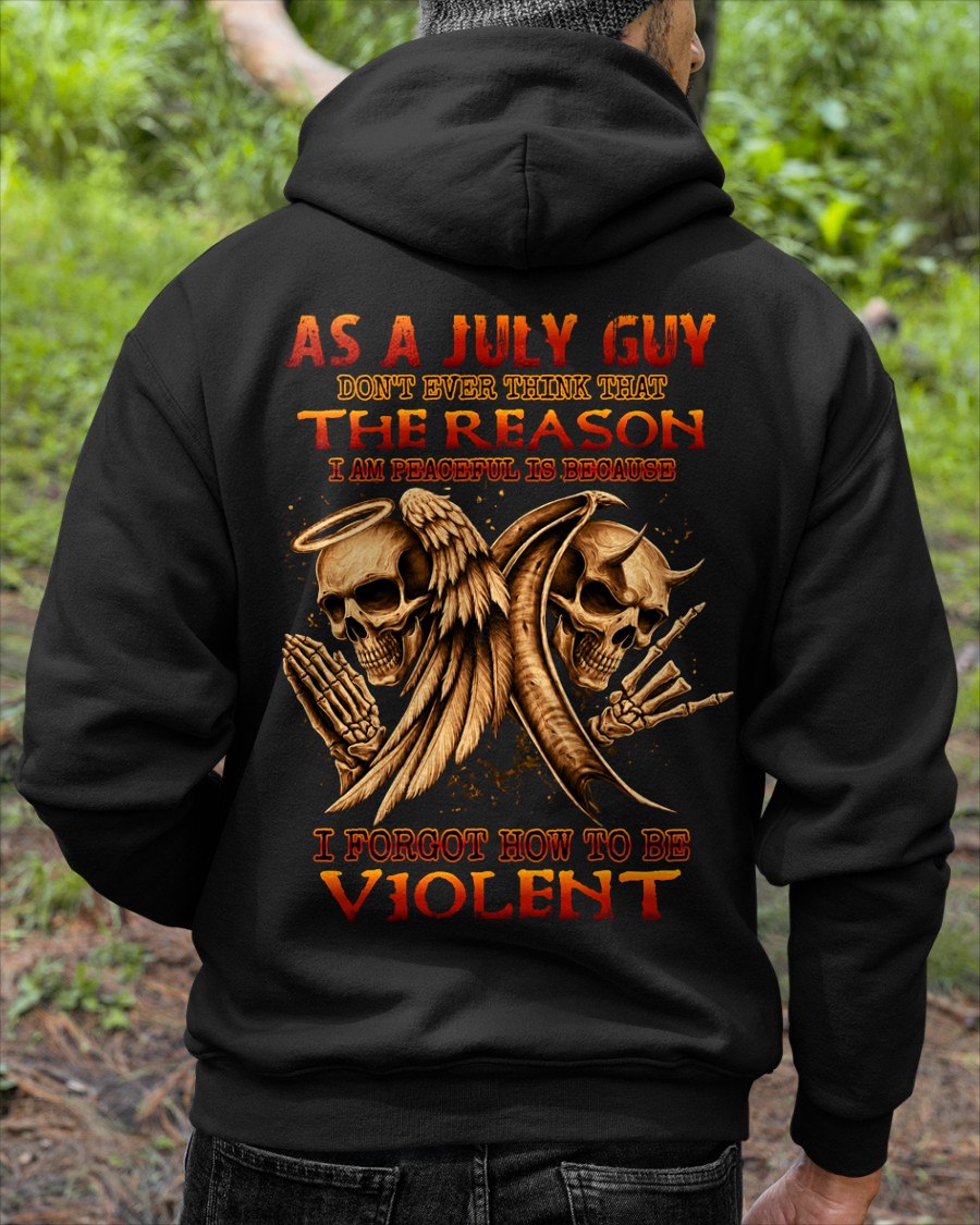 JULY - I AM PEACEFUL T-Shirt For MAN - TRACY07 (SKU2606-226-07)