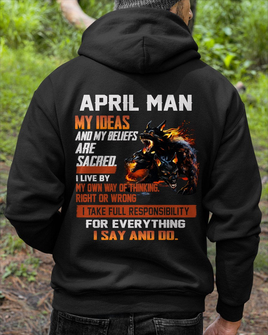 APRIL - "I SAY AND DO" T-shirt For MAN - TRACY04 (SKU2607-50-04)