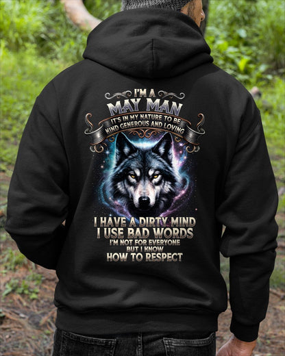 MAY - KNOW HOW TO RESPECT - Birthday T-Shirt For MEN - TRACY05 (SKU2607-273-05)