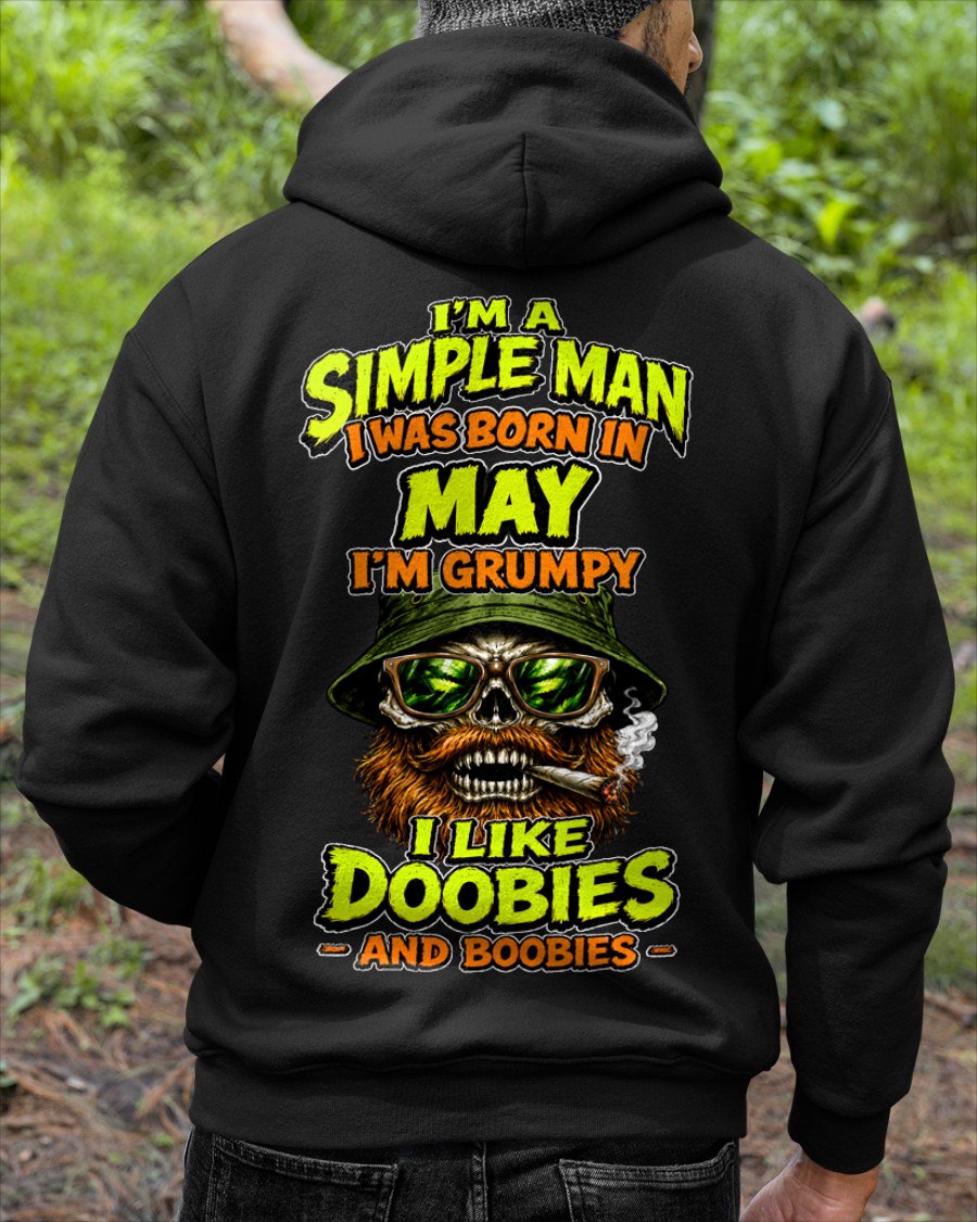 MAY - I'M A SIMPLE MAN - Birthday T-Shirt For MAN - TRACY05 (SKU2608-393-05)