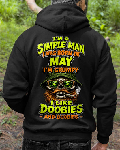 MAY - I'M A SIMPLE MAN - Birthday T-Shirt For MAN - TRACY05 (SKU2608-393-05)