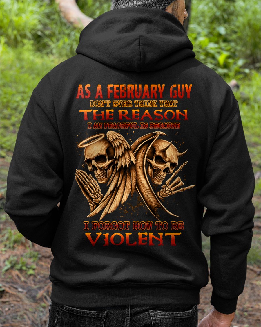 FEBRUARY - I AM PEACEFUL T-Shirt For MAN - TRACY02 (SKU2606-226-02)