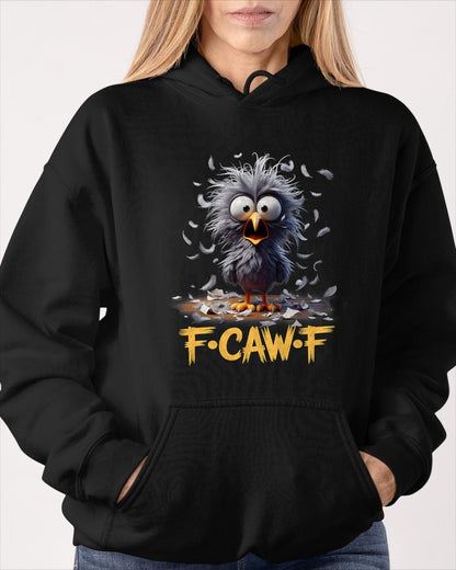 F-Caw-F Messy Bird Shocked Face Feather Chaos Cartoon Humor T-Shirt For WOMAN - TRACY00 (SKU-TRAN-1605054)