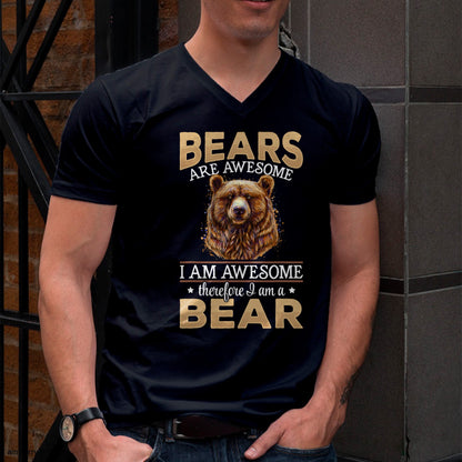 Brown Bear Grizzly Animals - Bears are Awesome T-Shirt For MAN - TRACY00 (SKU-TRAN-160502)