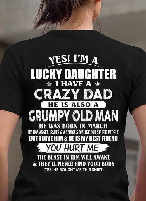 March - Awesome Grumpy Old Dad - Special gift for your daughter From Dad - XUAN03 (SKU10-50-03)