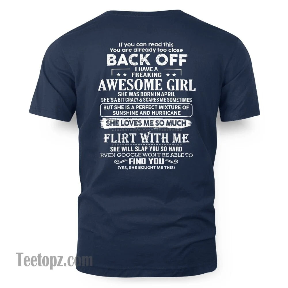 April – Awesome Girlfriend Born In April – Special gift for your Boyfriend – From Wife XUAN04 (SKU06-17-04)