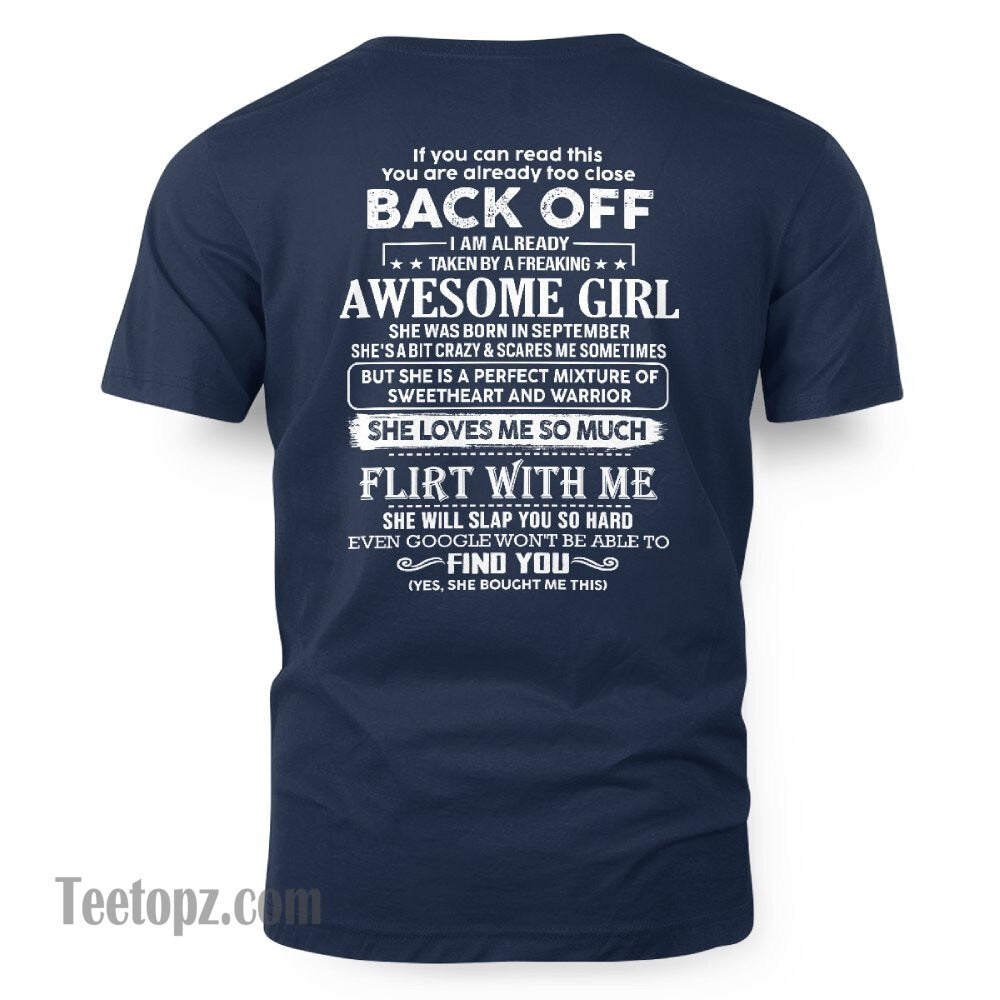 September – Awesome Girlfriend Born In September – Special gift for your Boyfriend – From Wife XUAN09 (SKU06-25-09)