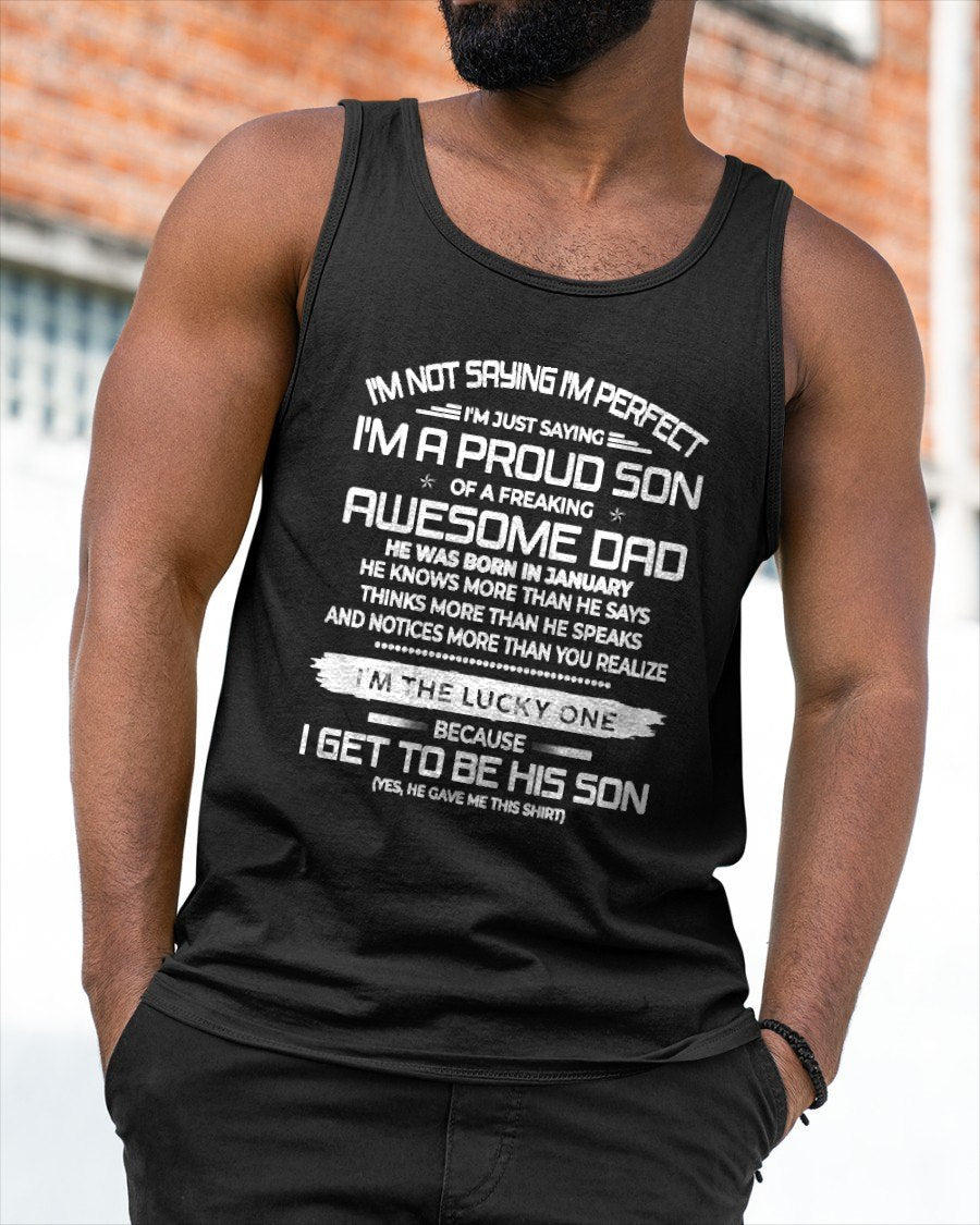 JANUARY - I'm not saying I'm perfect T-shirt From DAD - TRACY01 (SKU2605-284-01)