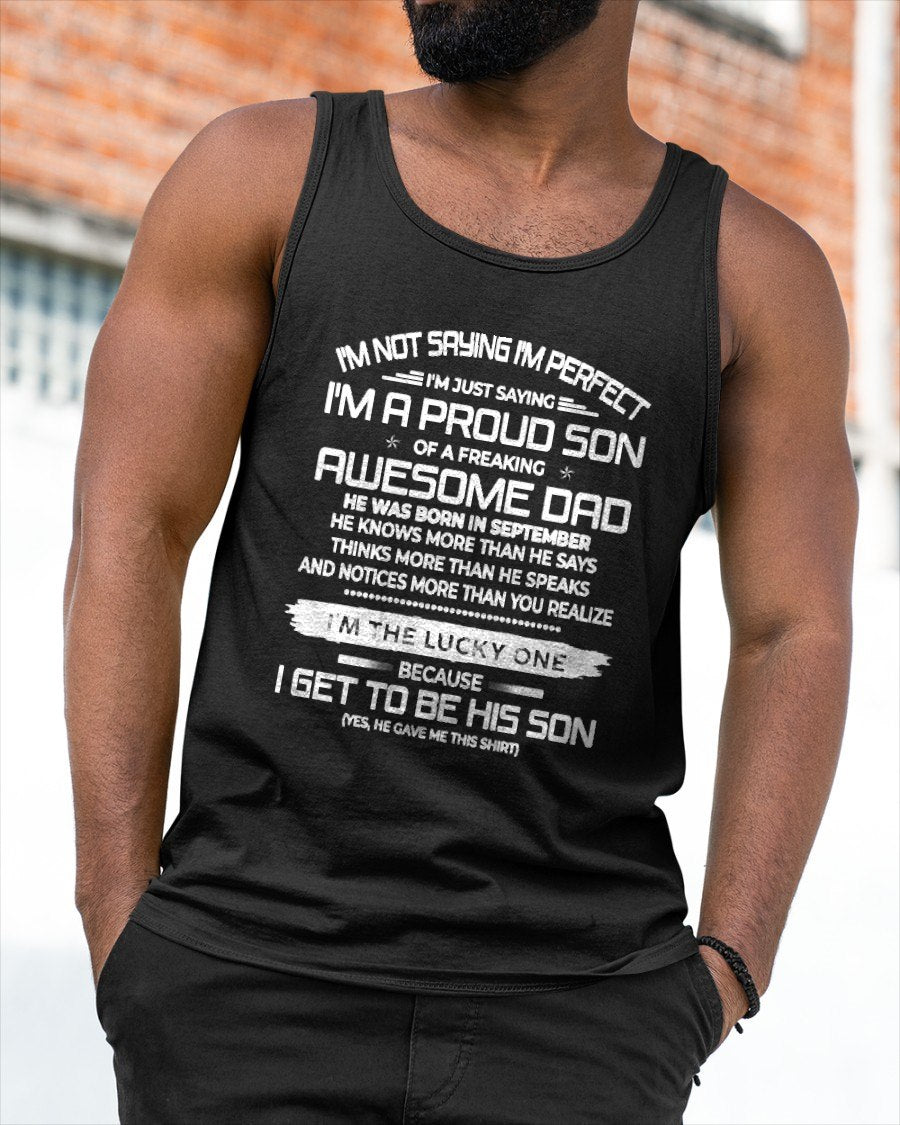 SEPTEMBER - I'm not saying I'm perfect T-shirt From DAD - TRACY09 (SKU2605-284-09)