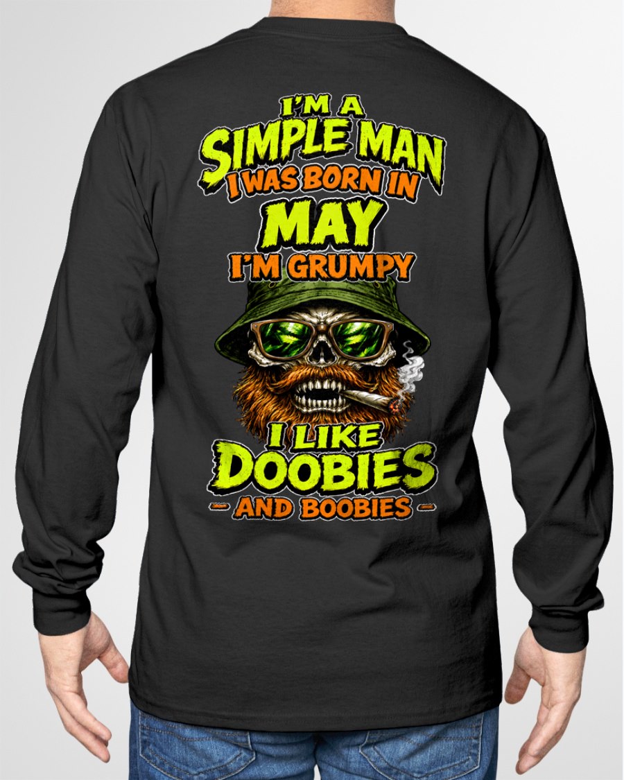 MAY - I'M A SIMPLE MAN - Birthday T-Shirt For MAN - TRACY05 (SKU2608-393-05)