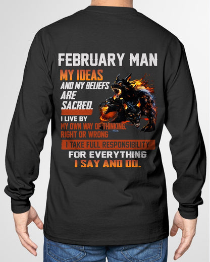 FEBRUARY - "I SAY AND DO" T-shirt For MAN - TRACY02 (SKU2607-50-02)