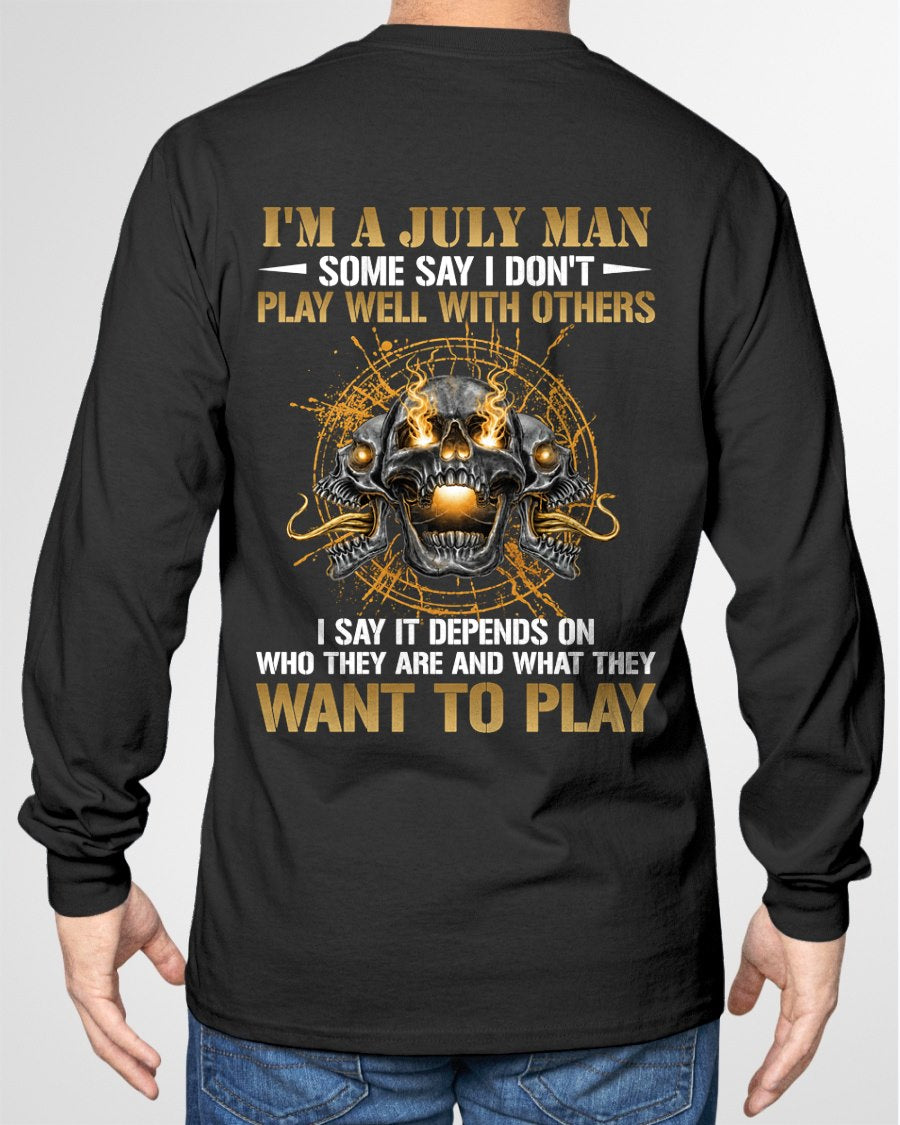 JULY - DON'T PLAY WELL WITH OTHERS T-Shirt For MAN - TRACY07 (SKU2606-04-07)