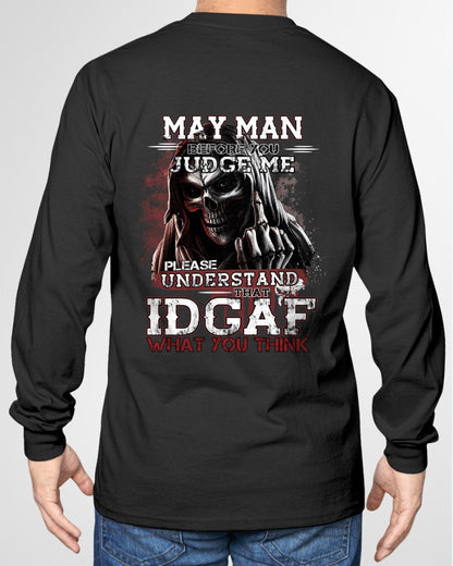 MAY - BEFORE YOU JUDGE ME T-shirt For MAN - TRACY05 (SKU2605-275-05)