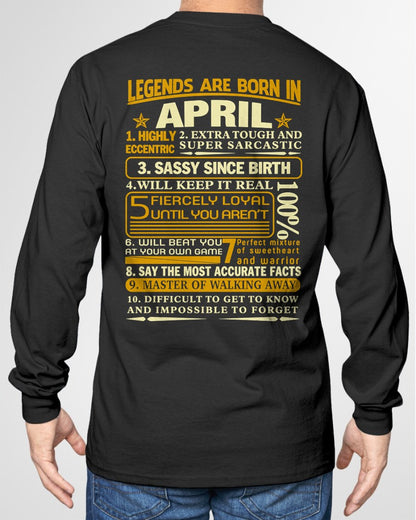 APRIL - LEGENDS ARE BORN IN APRIL For MAN - TRACY04 (SKU2605-242-04)