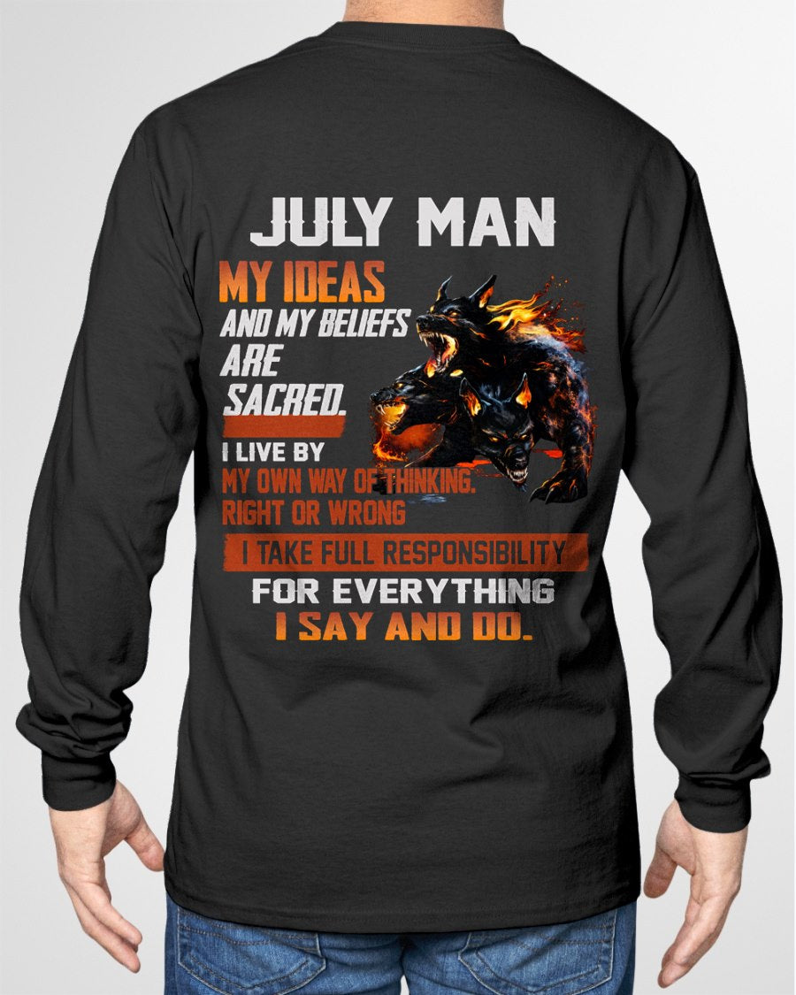 JULY - "I SAY AND DO" T-shirt For MAN - TRACY07 (SKU2607-50-07)